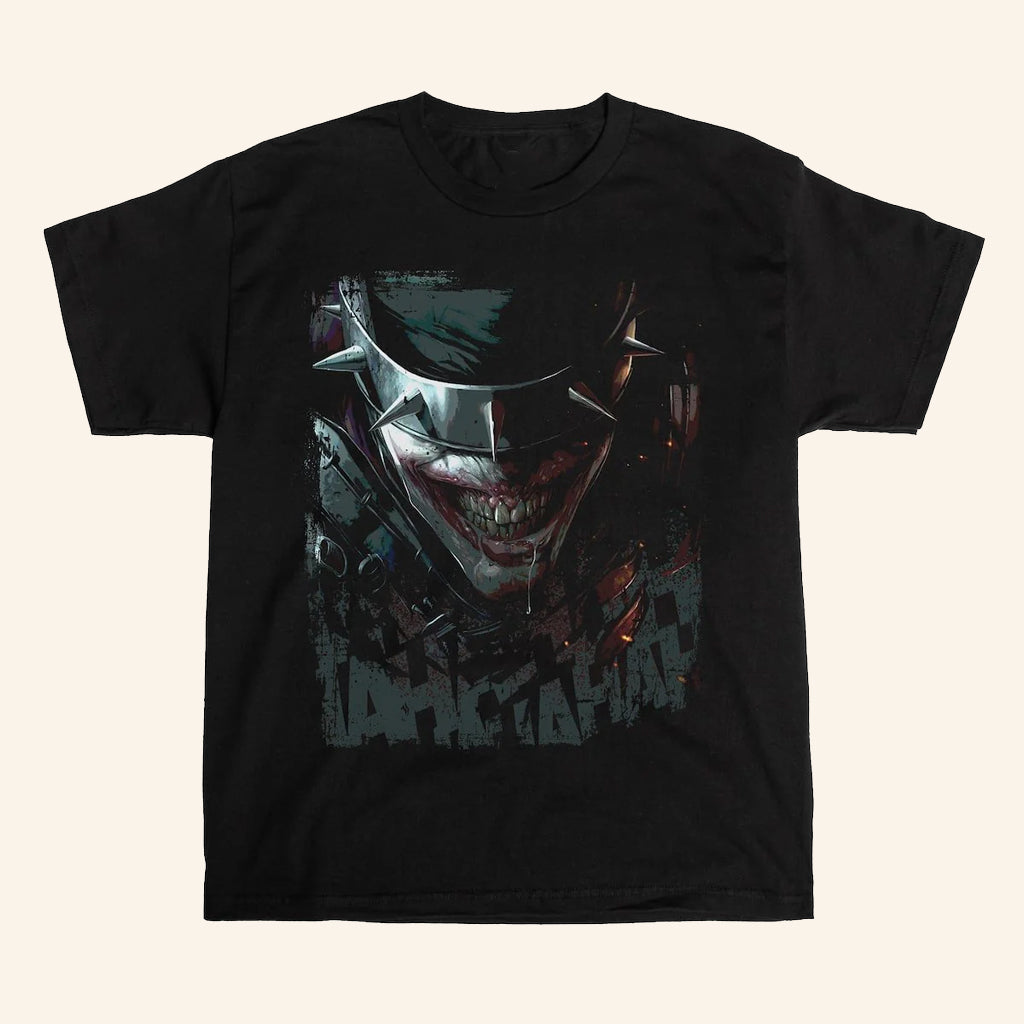 Heroes Villains Merch Dc Comics Batman Who Laughs Smile Forge T-Shirt Gifts For Father - Lily Birch Market