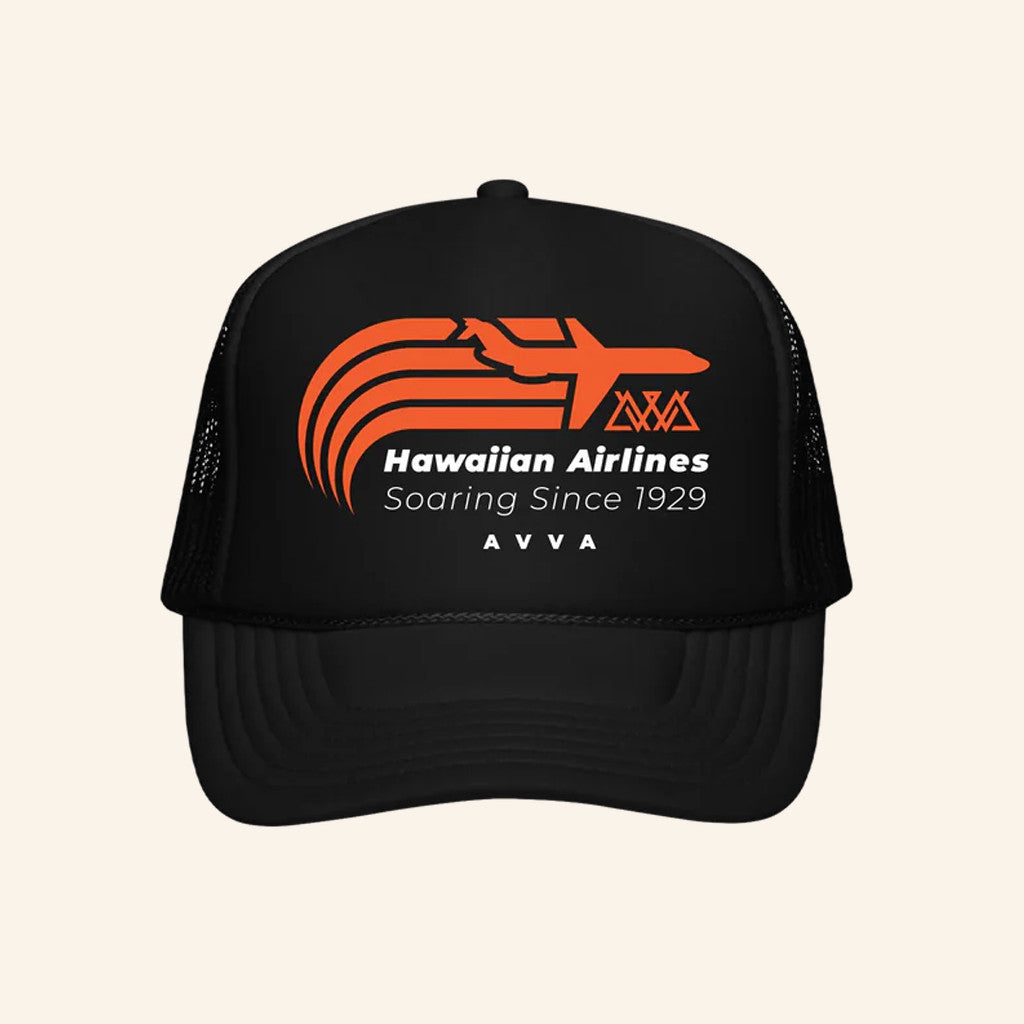 Hicsurf Merch AVVA Brand Soaring Black Trucker Hat Birthday Gift For Husband - Lilybirchmarket