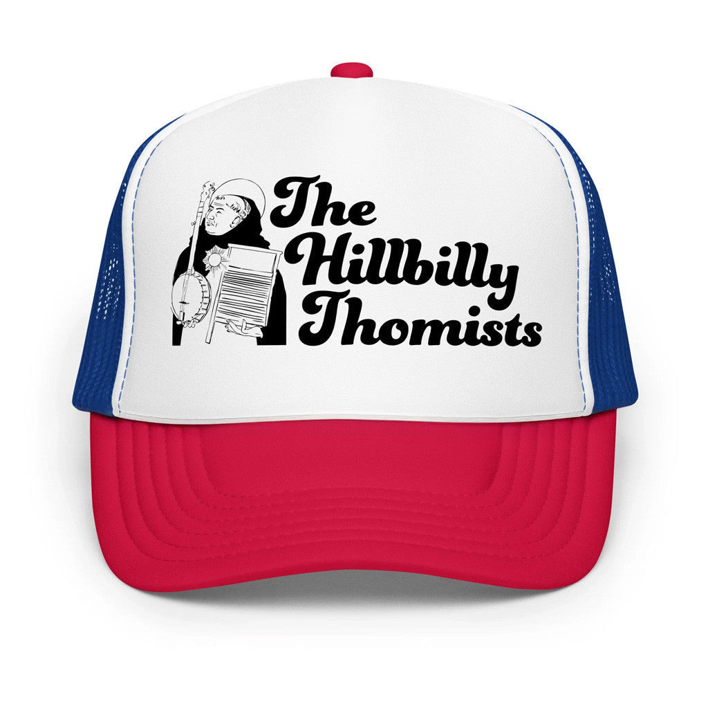 Hillbilly Thomists Merch Banjo Aquinas Trucker Hat Gifts For Dad - Lilybirchmarket