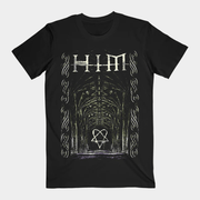 HIM Merch Arch T-Shirt Black HIM Shirt Best Gifts For Rock Music Lovers - Lily Birch Market