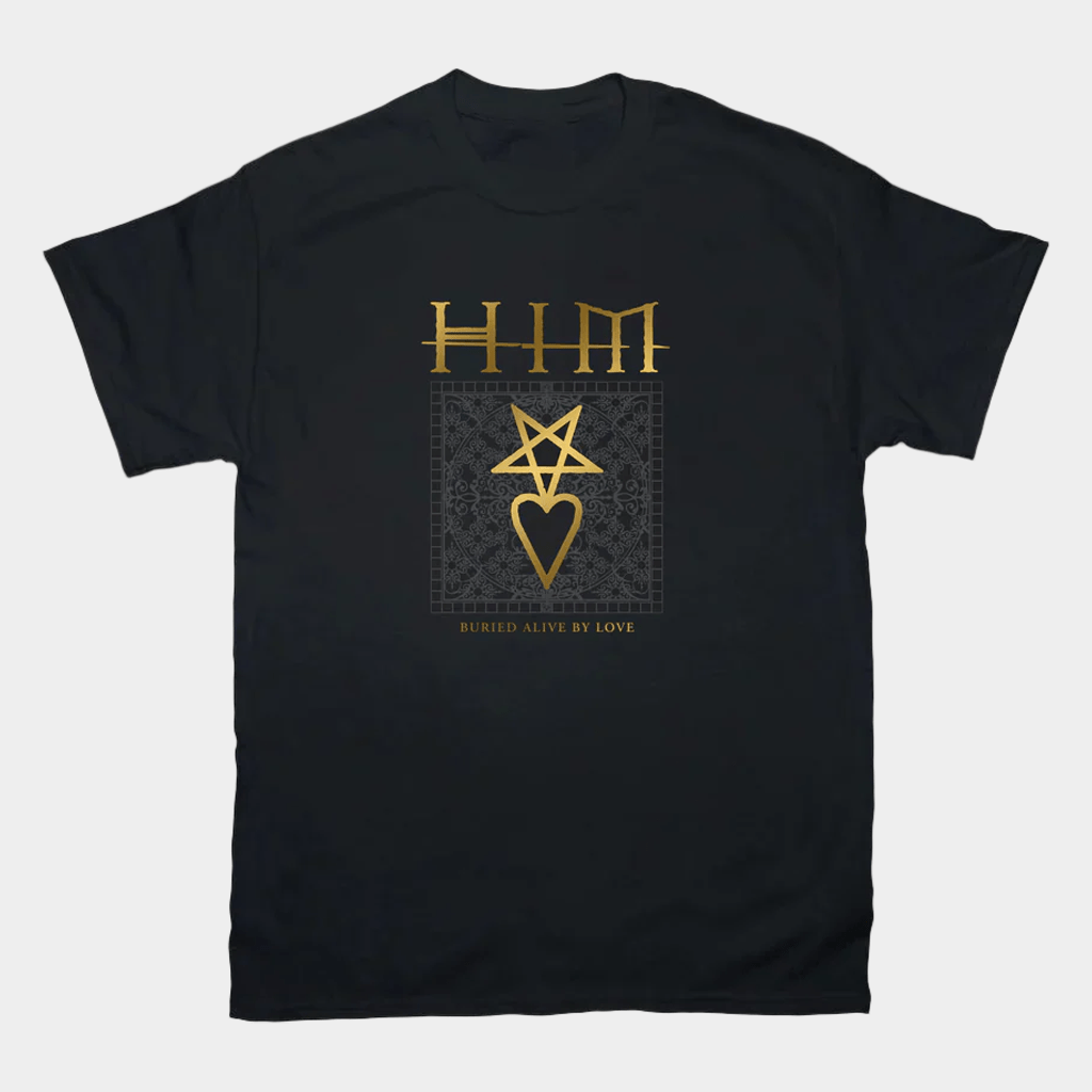 HIM Merch Buried Alive By Love T-Shirt Black Gifts For Rock Music Lovers - Lily Birch Market