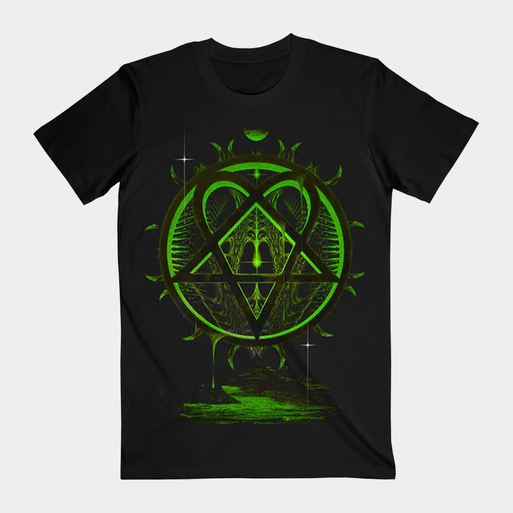 HIM Merch Gigergram T-Shirt Black Presents For Rock Music Lovers - Lily Birch Market