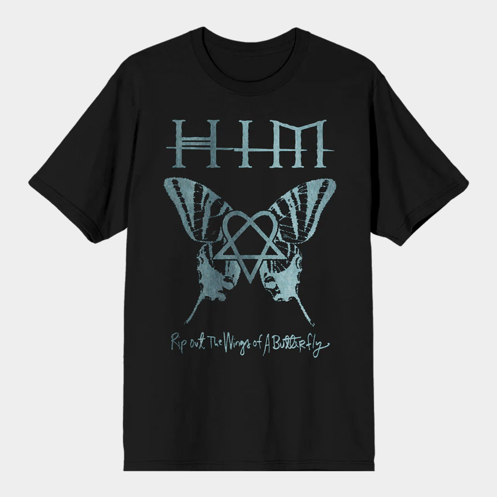 HIM Merch Rip Out The Wings Of A Butterfly T-Shirt Gifts For Rock Lovers - Lily Birch Market
