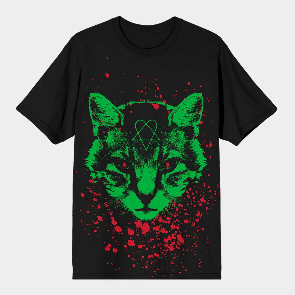 HIM Merch Spectral Puss And The Ectogram T-Shirt Cool Gifts For Rock Lovers - Lily Birch Market