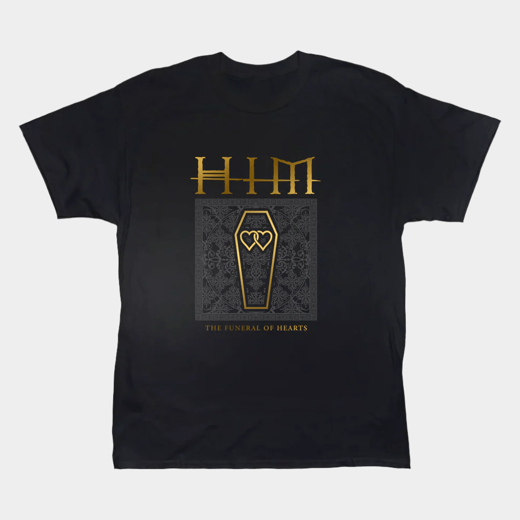 HIM Merch The Funeral Of Hearts T-Shirt Black Presents For Rock Lovers - Lily Birch Market