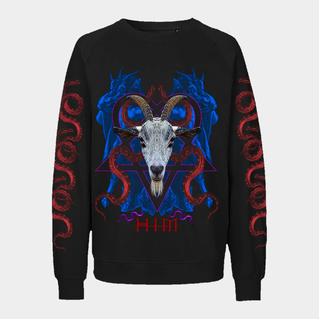 HIM Merch True Love Metal Goat Sweatshirt Gift For Rock Lover - Lilybirchmarket