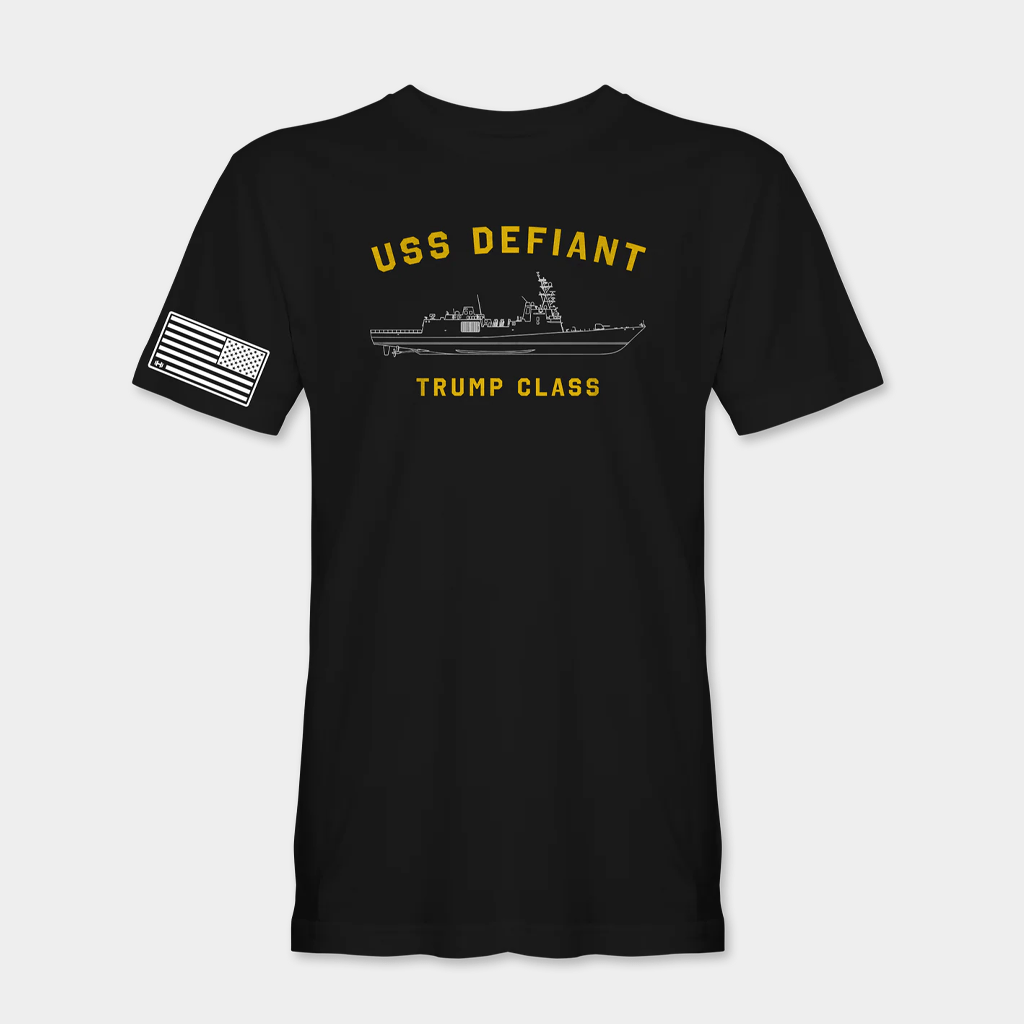 Hodgetwins Merch USS Defiant Trump Class T-Shirt Make America Great Again Merch Gifts - Lily Birch Market
