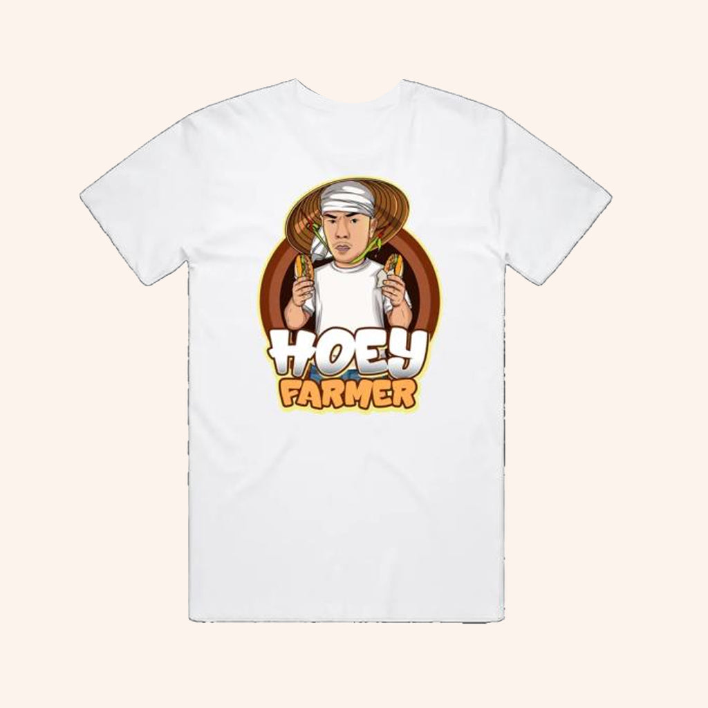 Hoey Farmer Merch Hoey Farmer Graphic Logo T-Shirt White Present For Dad - Lily Birch Market