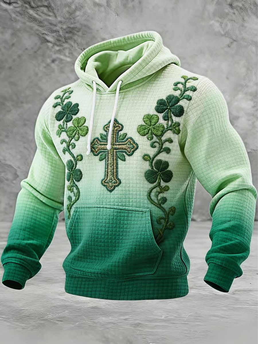 Holy Cross Hoodie Saint Patrick's Day Apparel Best Gifts For Christian - Lilybirchmarket