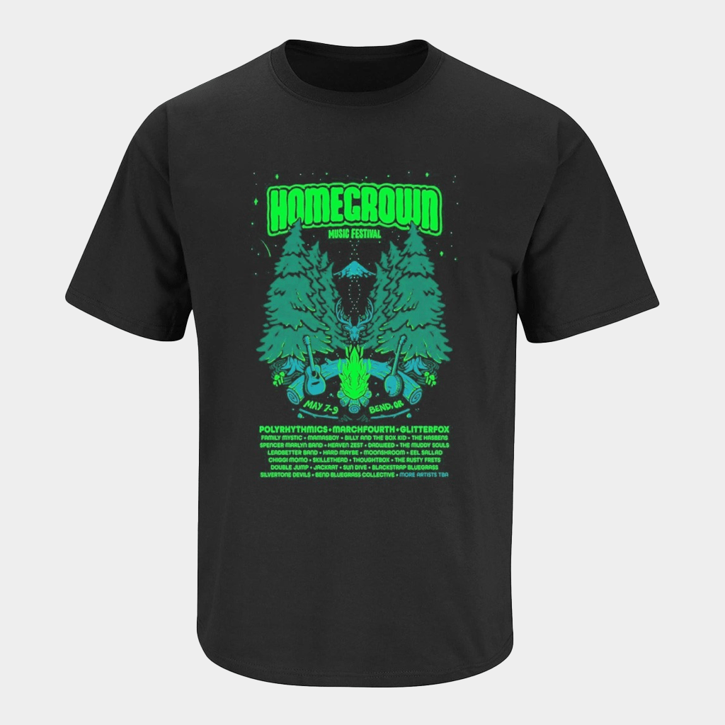 Homegrown Music Festival May 7 To 9 Bend OR T-Shirt Best Gifts For Music Lovers - Lily Birch Market