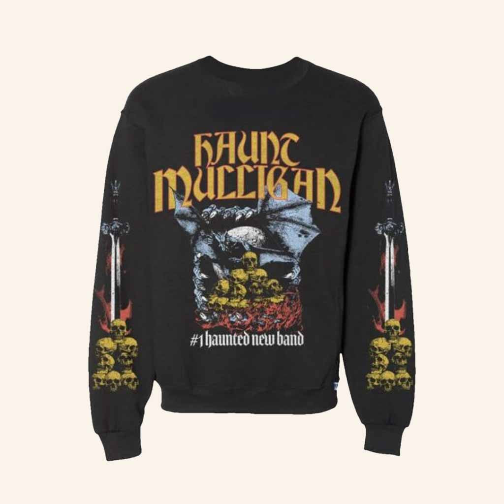 Hot Mulligan Merch Skull Pile Sweatshirt Birthday Gifts For Brother - Lilybirchmarket