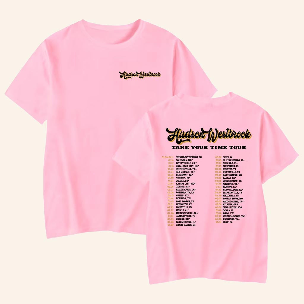 Hudson Westbrook Merch Take Your Time Tour 2025 T-Shirt Gifts For Country Music Fans - Lily Birch Market