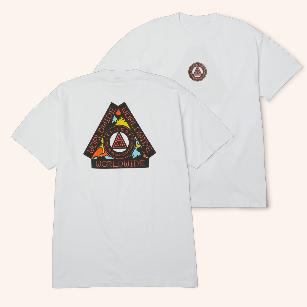 HUF Worldwide Merch Color Technology System T-Shirt Gifts For Boyfriend - Lily Birch Market