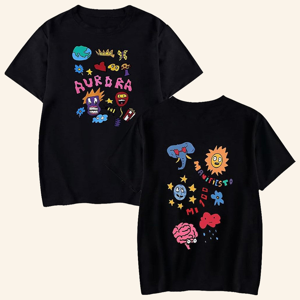 Humbe Merch Aurora Black T-Shirt Best Gifts For Music Lovers - Lily Birch Market