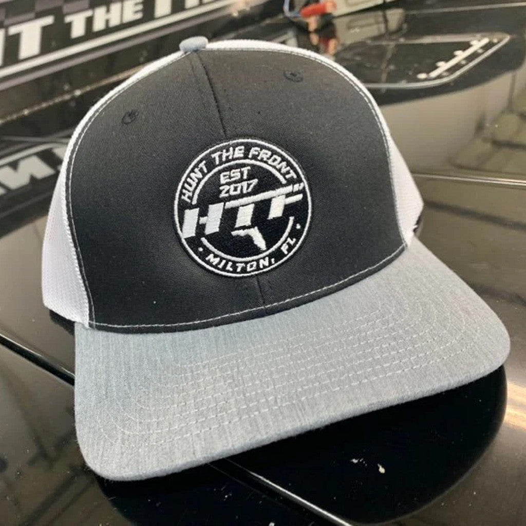 Hunt The Front Merch HTF Circle Logo Trucker Hat Present For Boyfriend - Lilybirchmarket