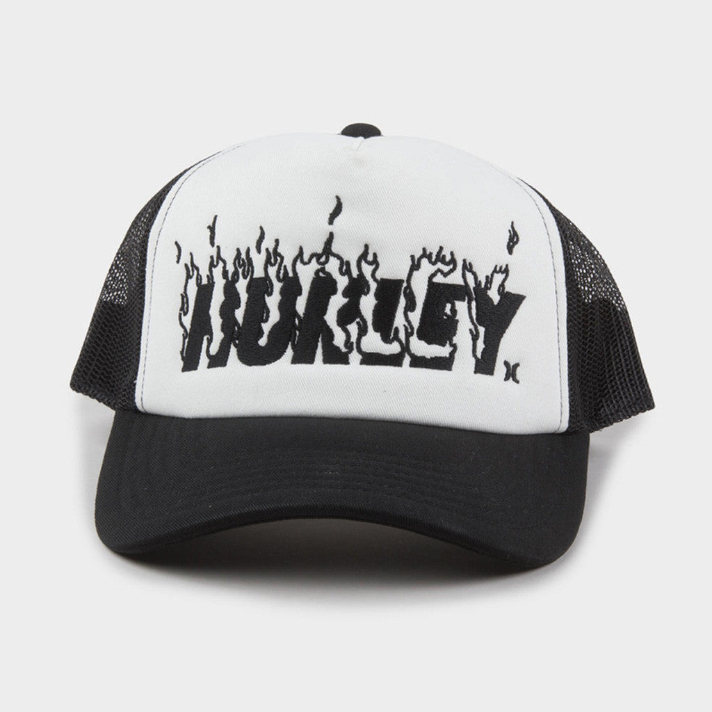 Hurley Merch Hurley X Travis Barker Flame Trucker Hat Birthday Ideas For Boyfriend - Lilybirchmarket