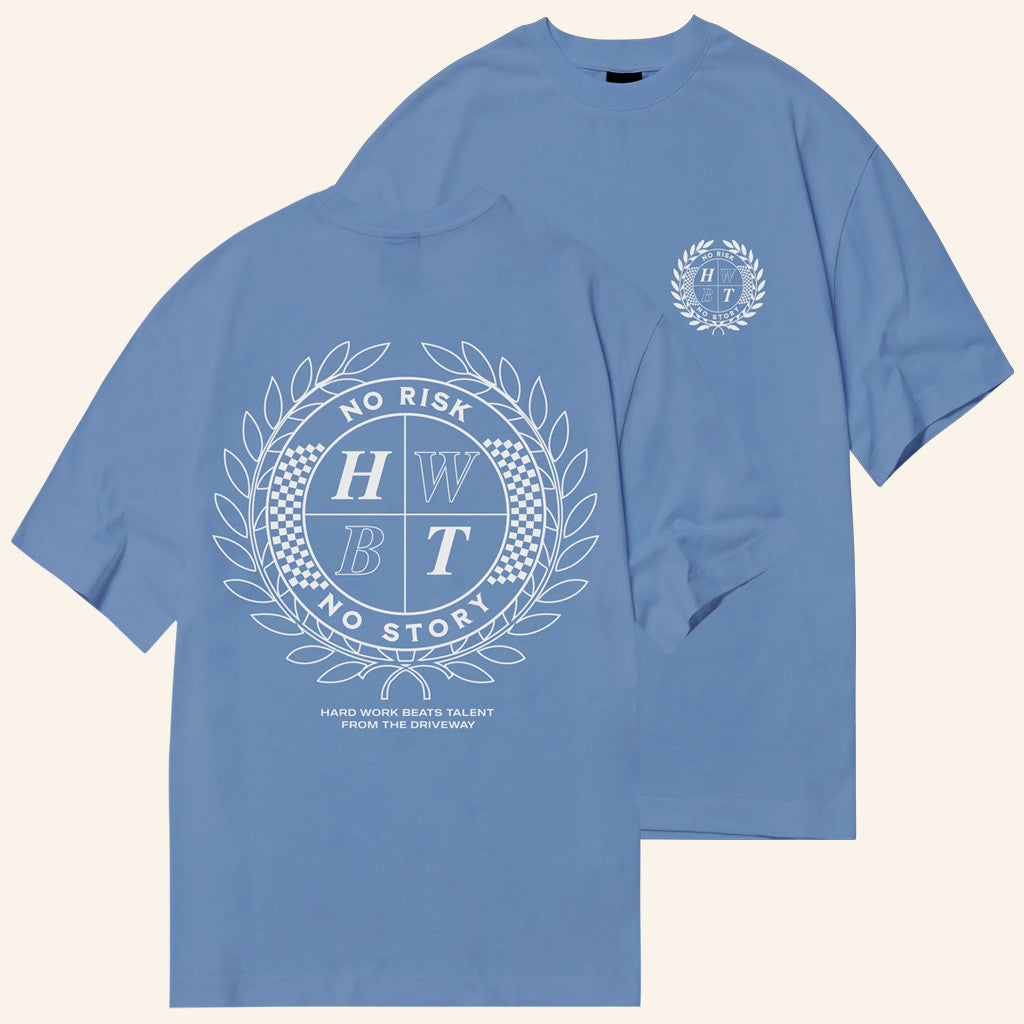 HWBT Merch No Risk Crest T-Shirt Unique Gift For Boyfriend Birthday - Lily Birch Market