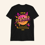 I Am An OG Raver T-Shirt Oh My God Smiley Shirt Gifts For Music Lovers - Lily Birch Market