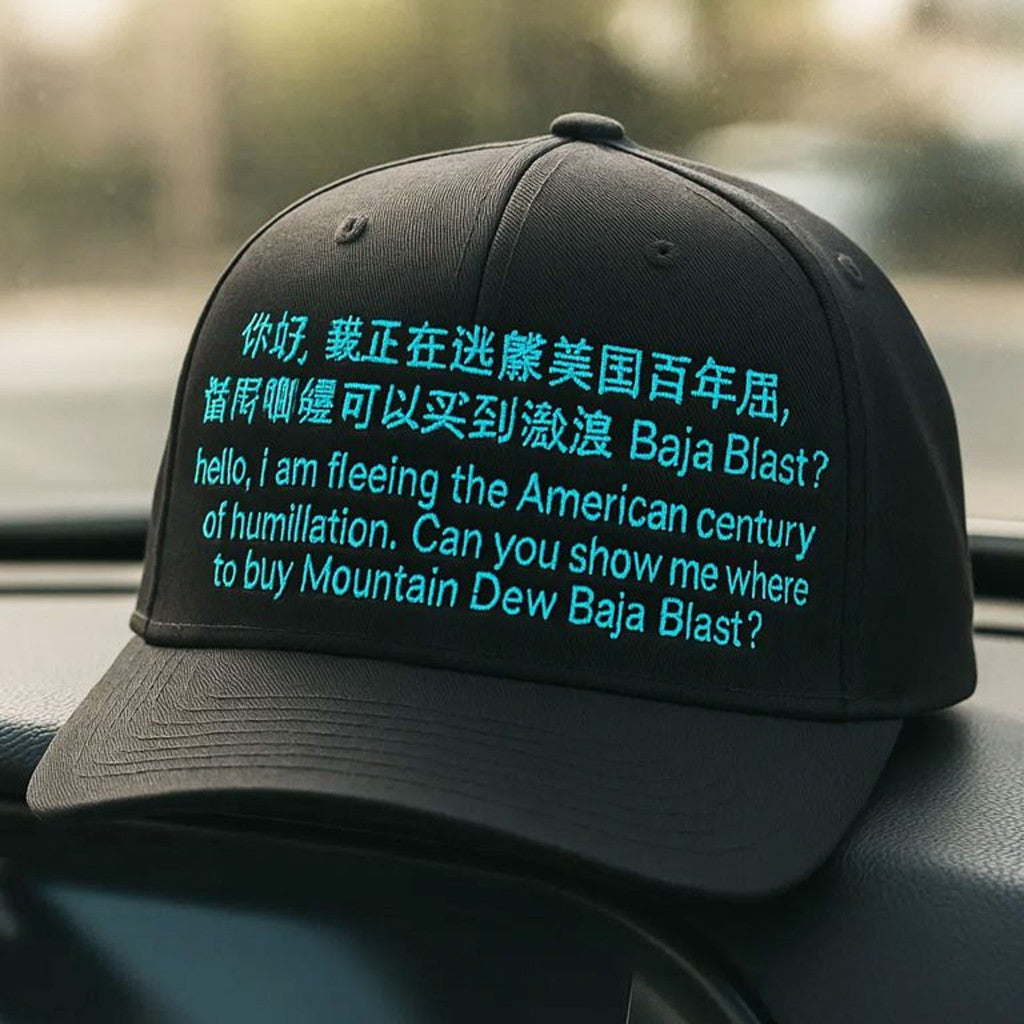 I Am Fleeing The American Century Of Humiliation Hat Embroidered Gifts For Father - Lilybirchmarket