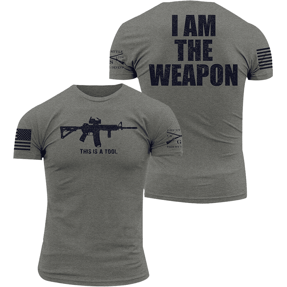 I Am The Weapon Shirt This Is A Tool Gun T-Shirt Dad Fathers Day Gifts For Gun Lovers - Lily Birch Market