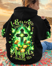 I Believe There Are Angels Among Us Patricks Day Hoodie Best Idea Gifts For Men - Lilybirchmarket