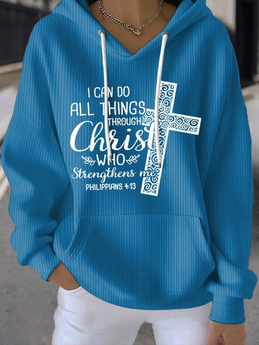 I Can Do All Things Through Christ Who Strengthens Me Faith Hoodie Christian Apparel Best Gift Ideas - Lilybirchmarket