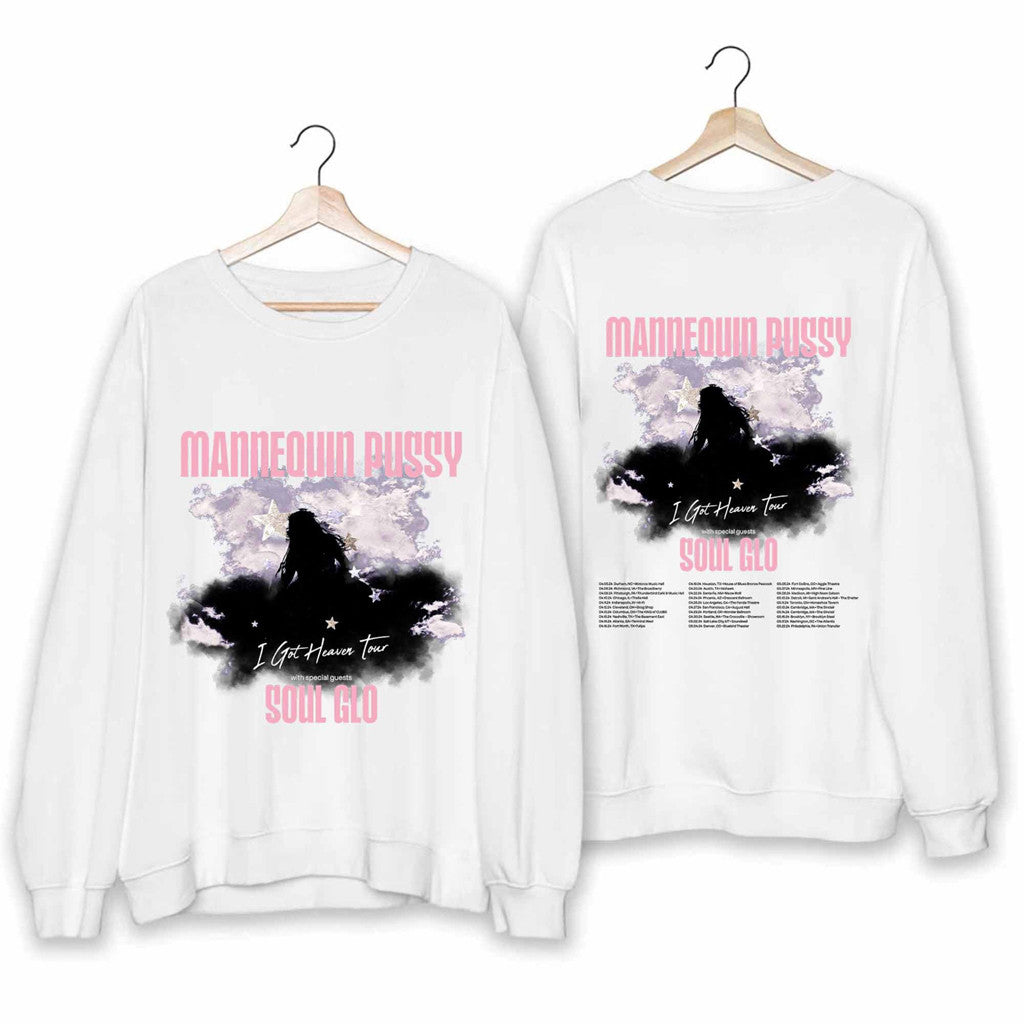 I Got Heaven Mannequin Pussy Tour Sweatshirt Mannequin Pussy Merch Gifts For Music Fans - Lilybirchmarket