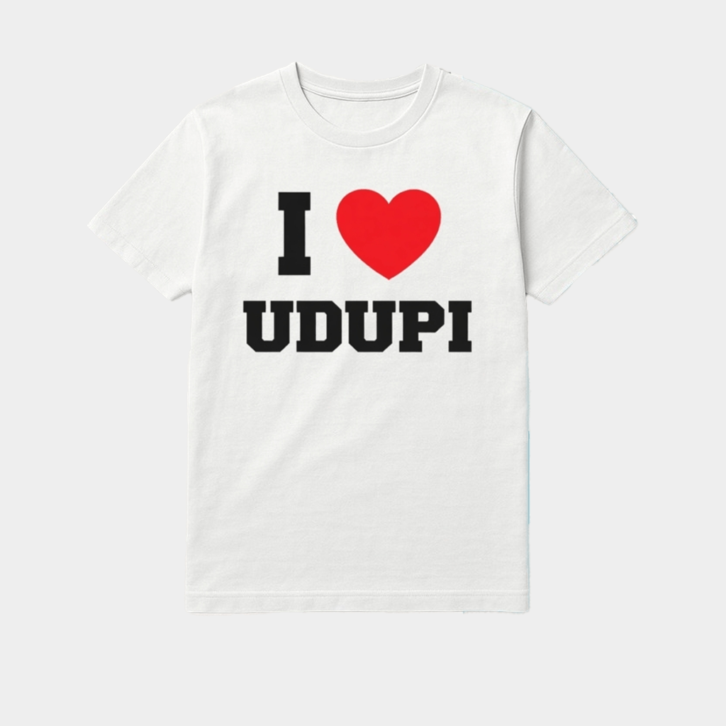 I Heart Udupi Shirt Birthday Present For Him Her - Lily Birch Market