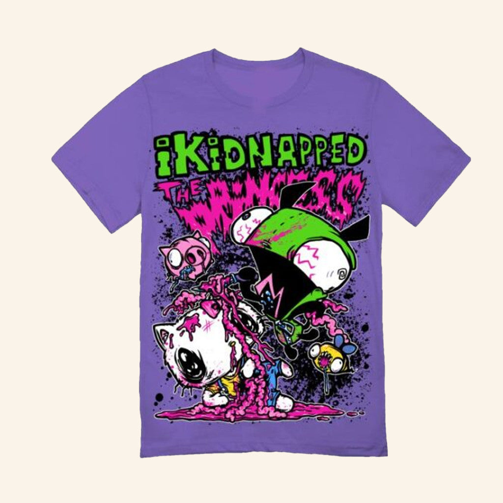 I Kidnapped The Princess Merch Girl Stabbing Hello Kitty T-Shirt Gifts For Music Fans - Lily Birch Market