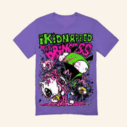 I Kidnapped The Princess Merch Girl Stabbing Hello Kitty T-Shirt Gifts For Music Fans - Lily Birch Market