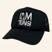 Iam Tongi Merch Black Logo Trucker Hat Gift Ideas For Dad - Lilybirchmarket