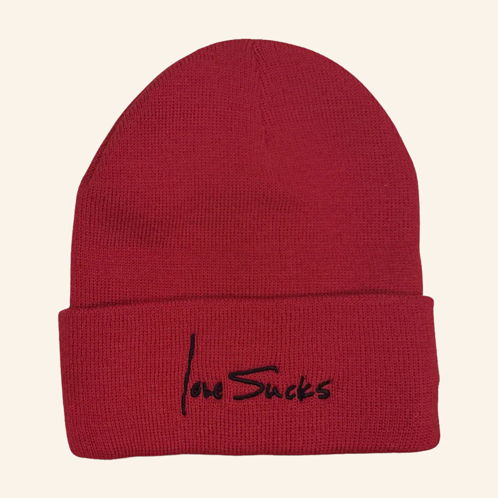 Ian Somerhalder Merch Love Sucks Beanie Christmas Gifts For Guys - Lilybirchmarket