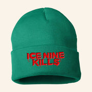 Ice Nine Kills Merch Horrordays Greenie Beanie Christmas Gift Ideas For Friends - Lilybirchmarket