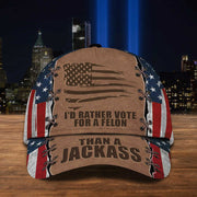 I'd Rather Vote for A Felon Than America Hat - Lilybirchmarket