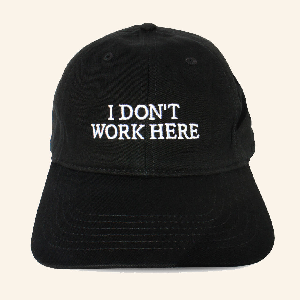 IdeaNow Merch Sorry I Don't Work Here Embroidered Snapback Hat Gifts For Father - Lilybirchmarket