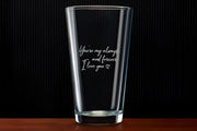 Custom Engraved Pint Beer Glass Personalized Gift Retirement Christmas Gift for Him