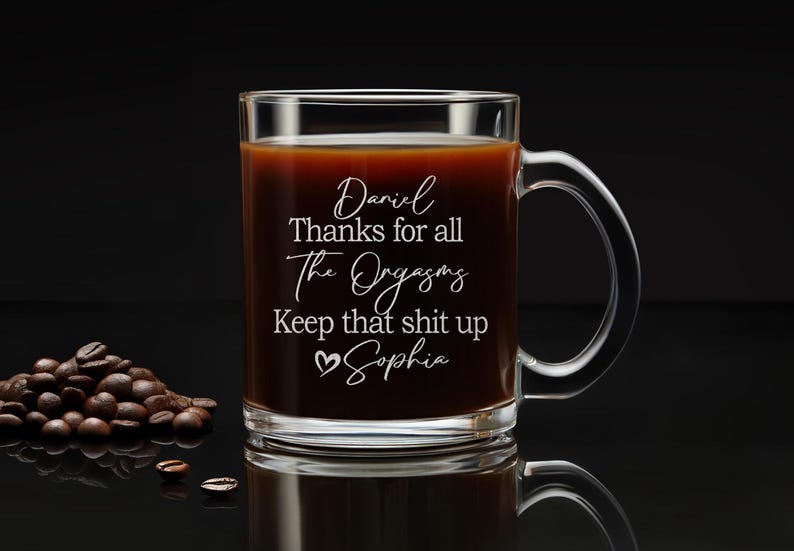 Personalized Coffee Mug Custom Engraved Funny Message Gift for Him Coffee or Tea Lovers Gift Box