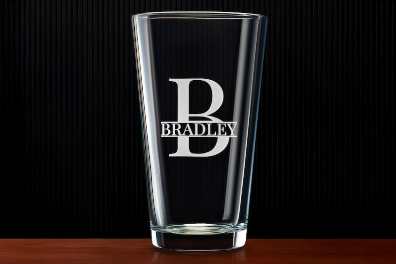 Custom Engraved Pint Beer Glass Personalized Gift for Him Retirement Christmas Special Occasions