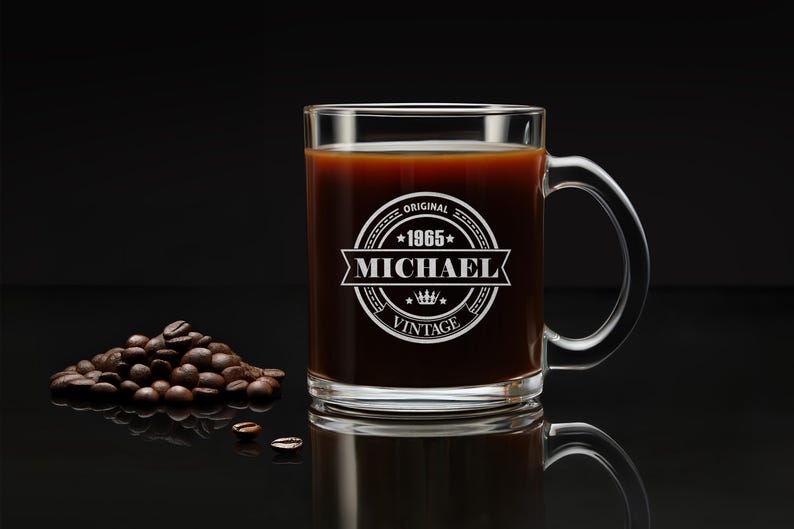 Engraved Coffee Mug 60th Birthday Gift Personalized Cup for Dad Husband or Men Coffee or Tea Lovers Gift Box