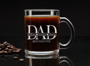 Personalized Coffee Mug Hidden Engraving Fathers Day Gift Custom Secret Message Gift for Dad or Husband