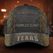 I'm Just A Harmless Slinky Razor Wire Hat I Stand With Texas Hat Gifts - Lilybirchmarket