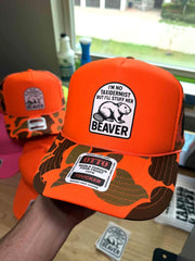 I'm No Taxidermist But I'll Stuff Her Camo Trucker Hat Beaver Hat Gifts For Dad - Lilybirchmarket
