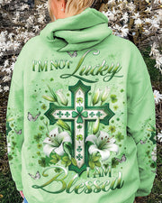 Im Not Lucky I Am Blessed Patricks Day Hoodie Best Idea Gifts For Men - Lilybirchmarket