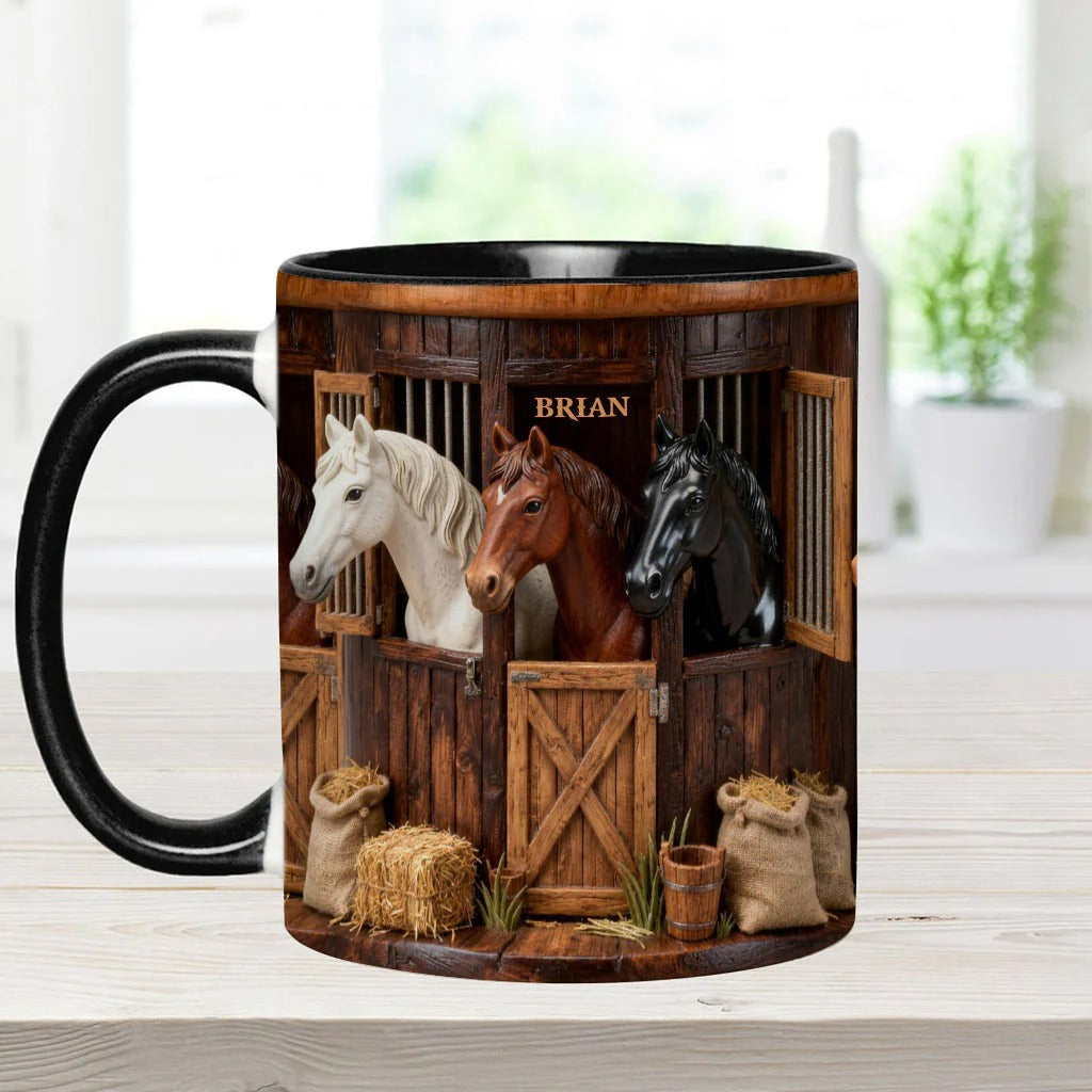 Stable - Personalized Horse Accent Mug