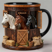 Stable - Personalized Horse Accent Mug