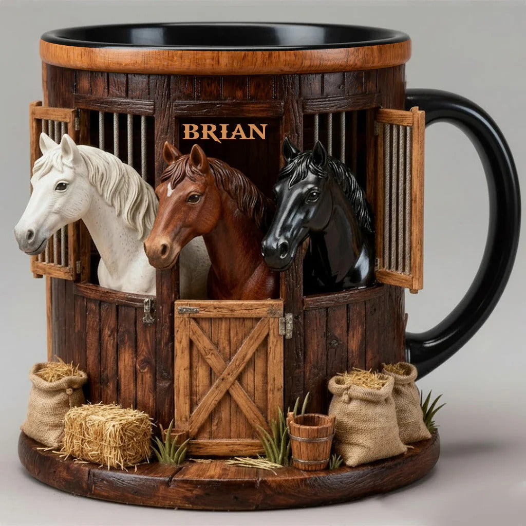 Stable - Personalized Horse Accent Mug