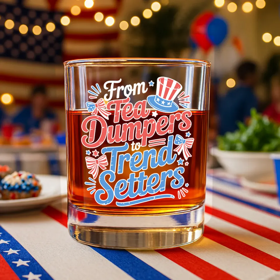 USA 250th Anniversary America Whiskey Glass, Gift For Whiskey Lover American Glassware