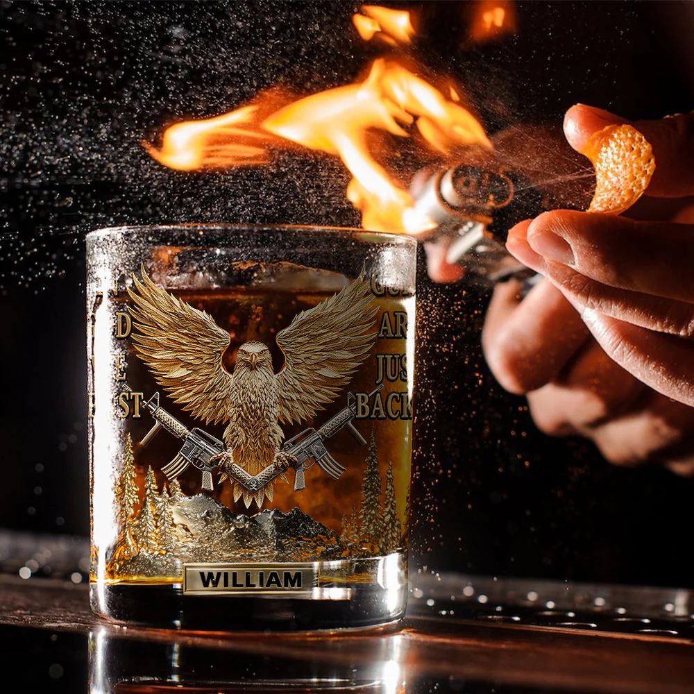 In God We Trust Crystal Whiskey Glasses, Christian Glass, Rocks Glass, Gift For Whiskey Lover