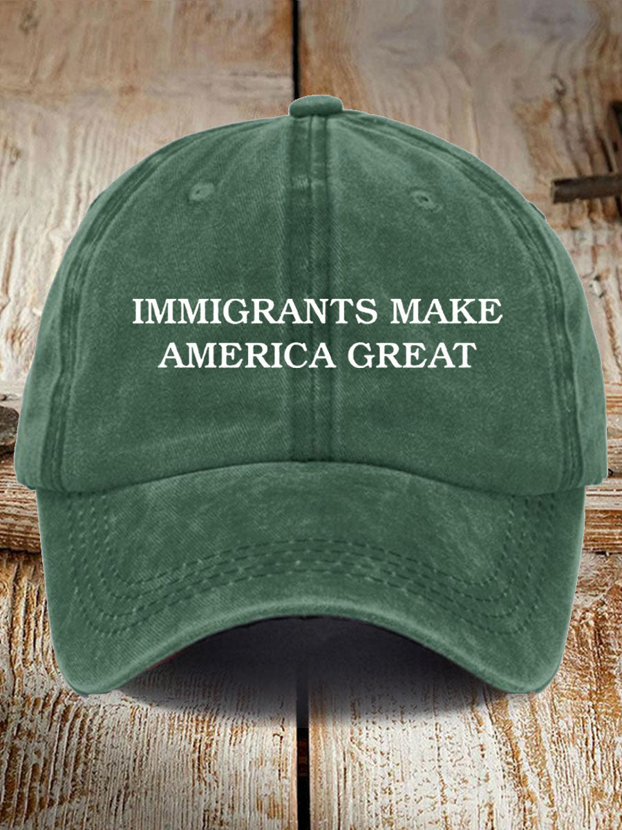 Immigrants Make America Great Hat Anti-Racism Hat Gifts For Father - Lilybirchmarket