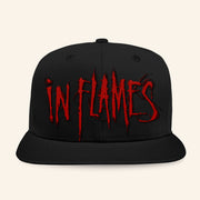 In Flames Merch Logo Snapback Hat Embroidered Gifts For Band Lovers - Lilybirchmarket